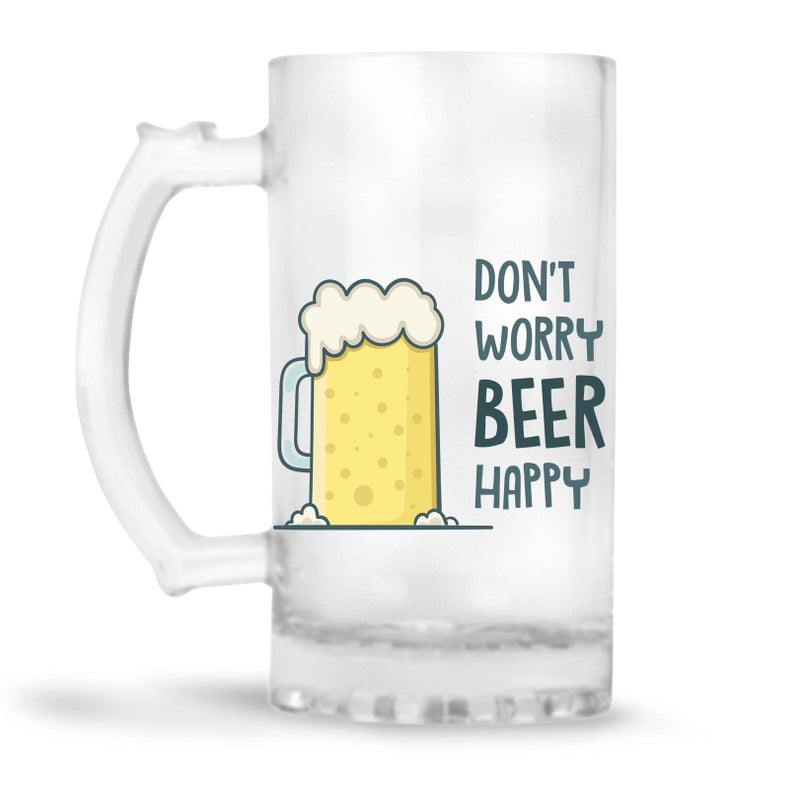 Chhaap Printed Beer Mug with Handle Quotes Printed for Freezer Gift for Men Dad Brother Husband Son Boyfriend Friends (470 ml)(BRMUG-1) - Image 4