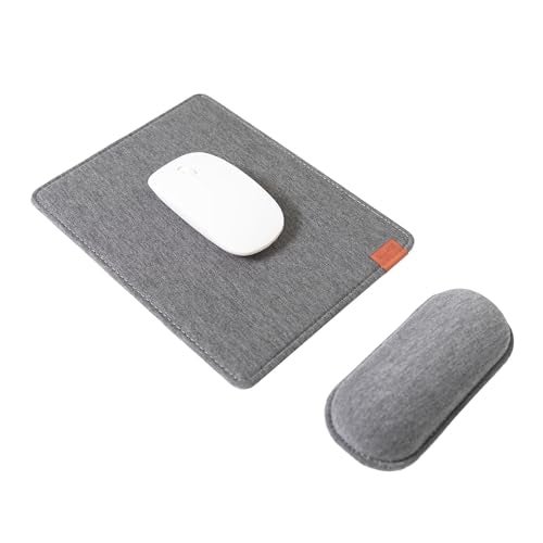 SenseAGE Detachable Ergonomic Mouse Pad with Wrist Rest Support, Adjustable Placement for Pain Relief, Non-Slip Base, for Computer & Laptop, Office Desk Accessories, 9.7 x 7.3 in (Dark Grey) - Image 1