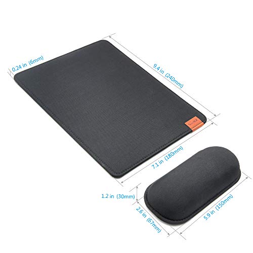 SenseAGE Detachable Ergonomic Mouse Pad with Wrist Rest Support, Adjustable Placement for Pain Relief, Non-Slip Base, for Computer & Laptop, Office Desk Accessories, 9.7 x 7.3 in (Dark Grey) - Image 5