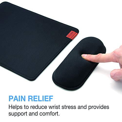 SenseAGE Detachable Ergonomic Mouse Pad with Wrist Rest Support, Adjustable Placement for Pain Relief, Non-Slip Base, for Computer & Laptop, Office Desk Accessories, 9.7 x 7.3 in (Dark Grey) - Image 4