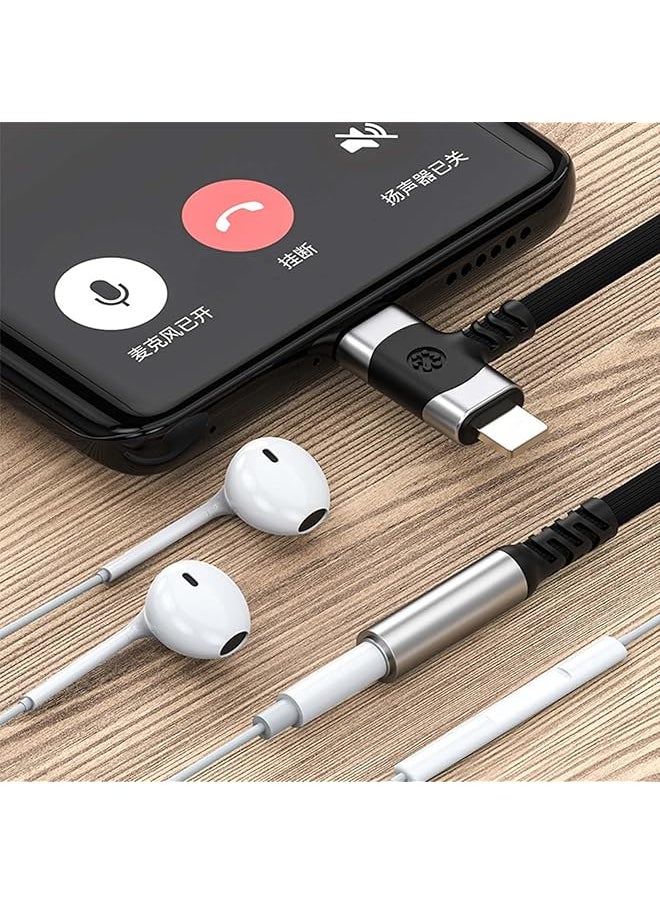erorex - 2 In 1 Headphone Adapter Lightning To 3.5 Mm Headphone Jack Adapter Compatible With Iphone Type C To 3.5Mm Female Headphone Jack Adapter Compatible With Samsung Galaxy - Image 1