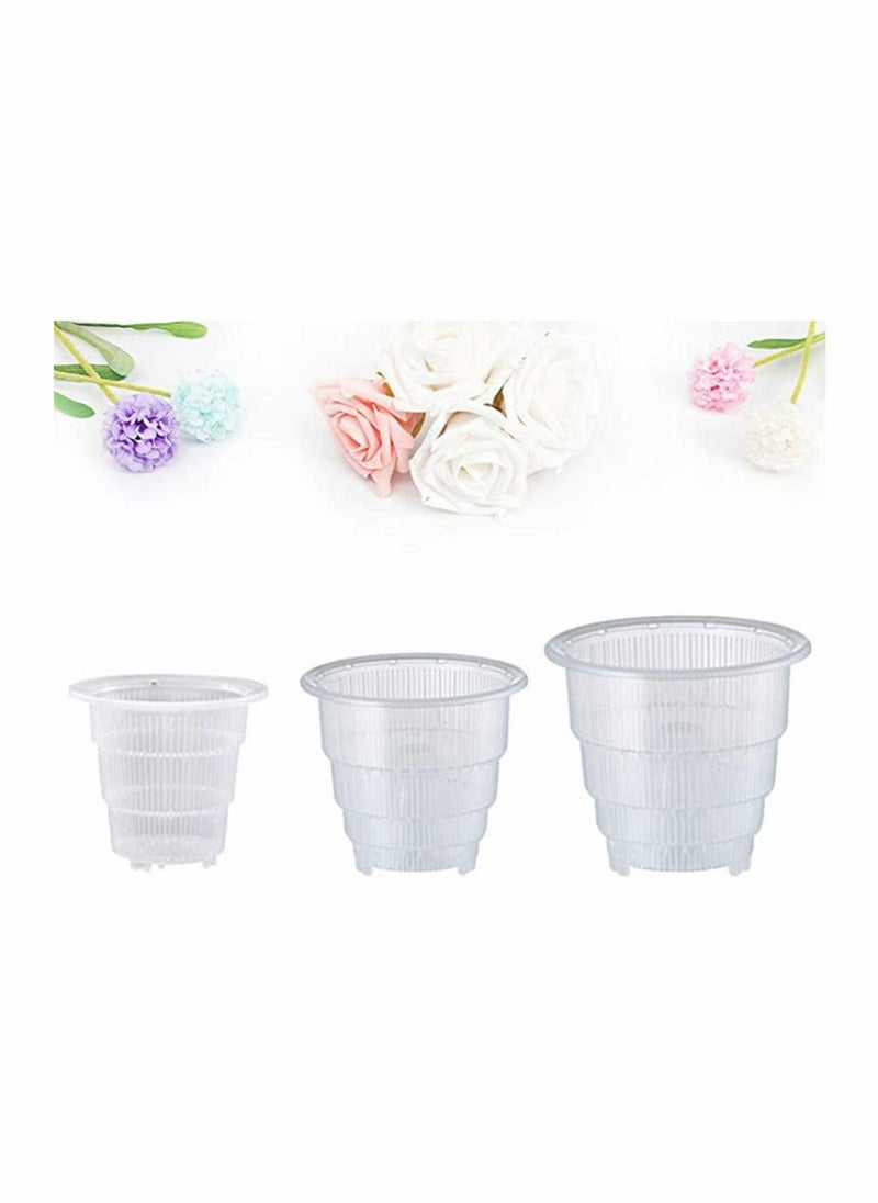 Excefore Orchid Plant Pot Crystal Pot Planter Breathable Slotted Baskets Great Aerification and Drainage15 12 10 ( cm )  - Image 2