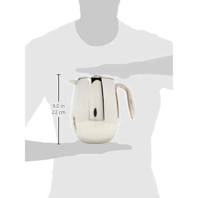 bodum Columbia Coffee Maker Thermal French Press Coffee Maker Stainless Steel 51 Ounce 12 Cup - Image 4