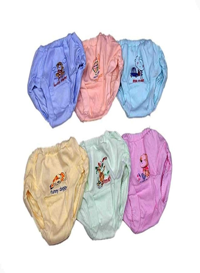 little PANDA Kids Unisex Soft Hosiery Cotton Panties, Multi-Colored (Pack of 6) (6-12 Months) - Image 4