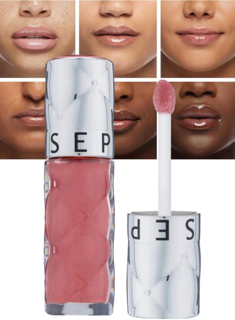 SEP Outrageous Plumping Lip Gloss 07. Pink Pout Volumizing Hydrating Gloss for Luscious Lips - Image 3