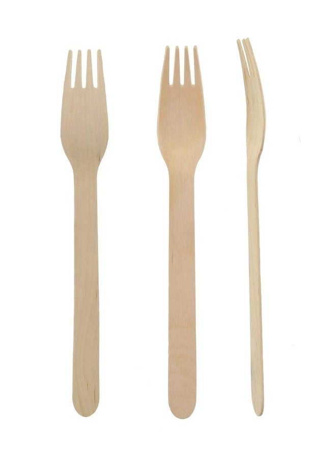 Awadh Disposable Wooden Forks, Bio-degradable Disposable Wooden Forks Spoons, Lakdi ka Kata, Lakdi Forks - 14 cm - Pack of 90 - Image 2