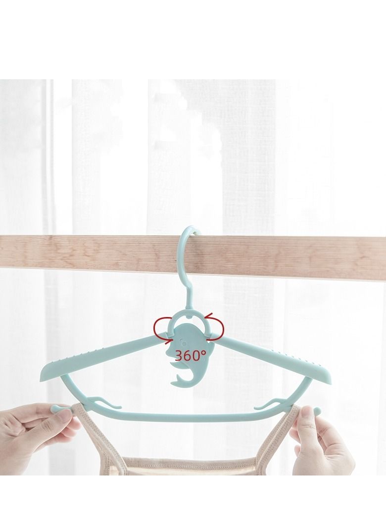 Be a better mom 10PCS Baby Nursery Closet Hangers, Ultra Thin Non Slip, Adjustable Children Coat Hanger for Girl Boy Toddler Kids Child - Image 2