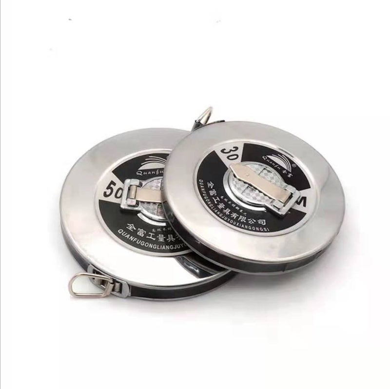 20m 30m 50m Steel Measuring Tape Portable Round Tape Measure - Image 1