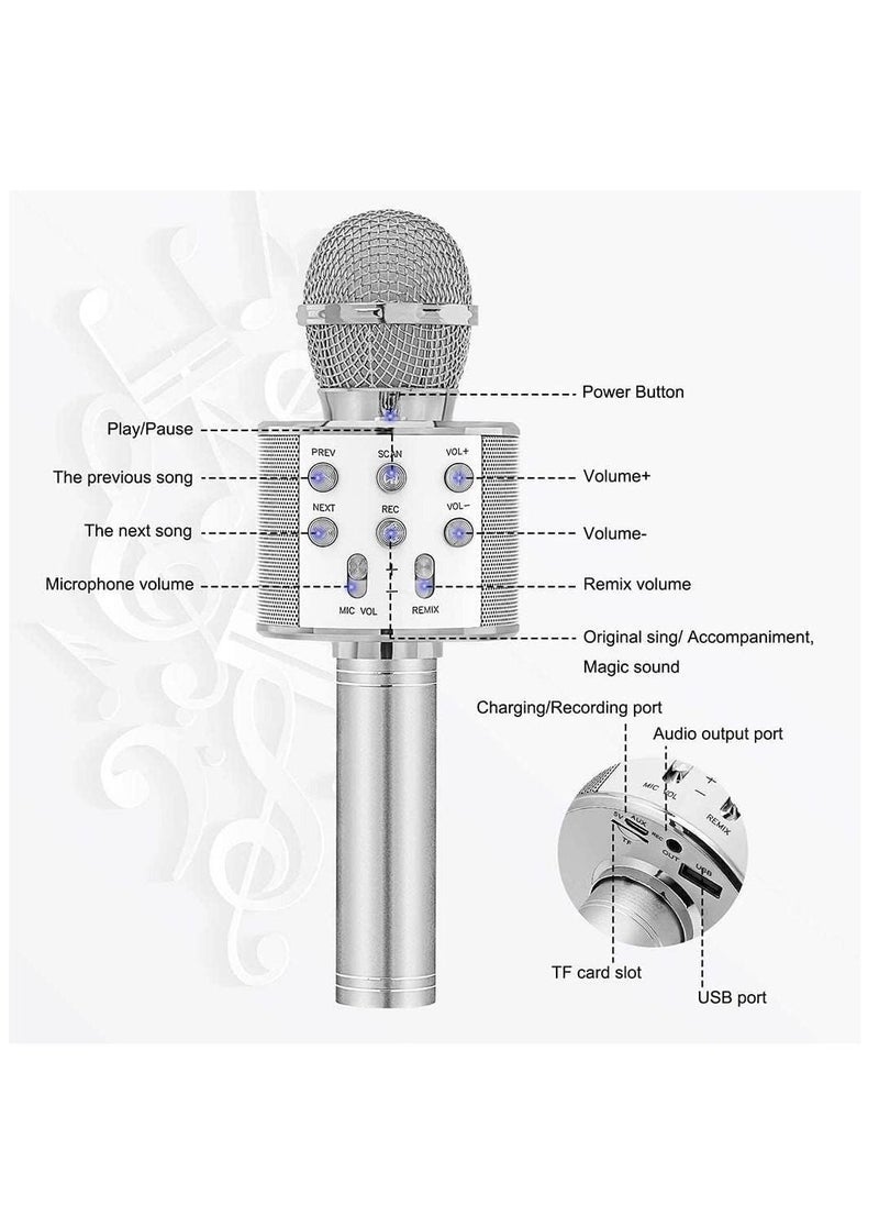 Gravity Bluetooth Microphone for kids Birthday Gift Toys for Age 3 4 5 6 7 8 9 10 Girls Boys Wireless Karaoke Mircrophone Little Kid Gifts Toy for Toddler ChildrenPh5840 - Image 5