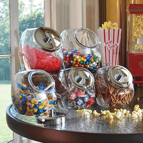 Anchor Hocking Glass Penny Candy Jar with Chrome Cover, 1/2 Gallon - Image 3