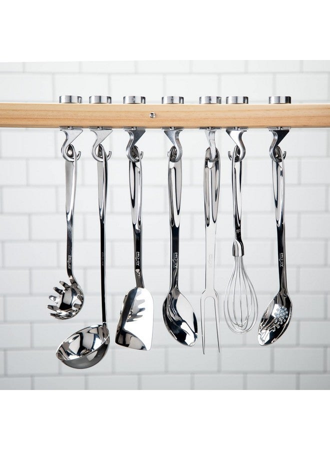 All-Clad Specialty Stainless Steel Kitchen Gadgets Slotted Spoon Kitchen Tools, Kitchen Hacks Silver