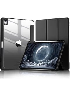 LCYLJGY Protective Case Cover For Air 6th 11-Inch M2 (2024) iPad Air4/Air5 10.9 inch (2020/2022) Generation with Pencil Holder, [Support Apple Pencil Charging and Touch ID] Transparent and Auto Wake/Sleep  - Image 1
