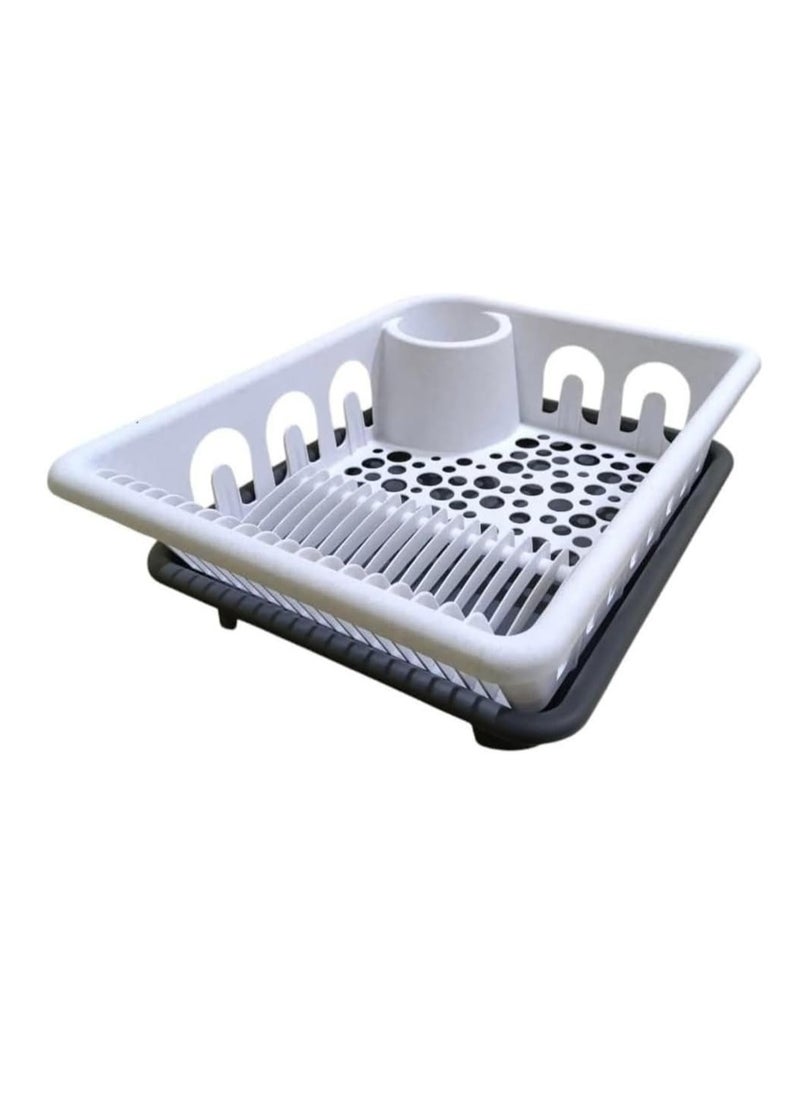 Generic - Plastic Dish Drainer Without Drain Rack for Kitchen (Multicolor) - Image 1