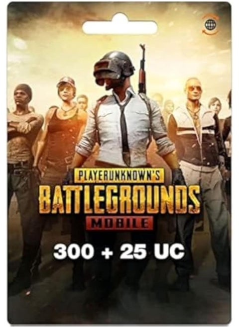 كارت شحن بابجي موبيل (300+25 يو سي)