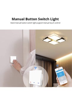 Aookay Aookay WiFi Smart Wall Light Switch with Big Press Button, Compatible with Alexa and Google Home, IFTTT, APP Remote Control, Timing Function, Voice Control (Neutral Wire Needed, White, 3 Gang)  - Image 5