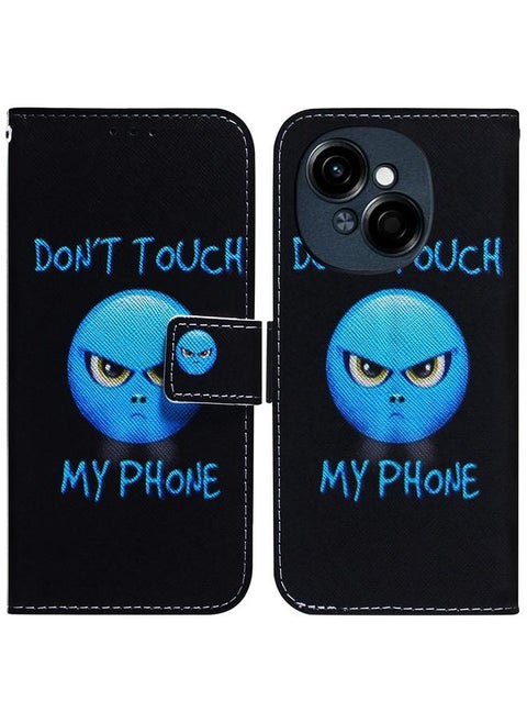 For Tecno Spark Go 1 / Pop 9 Pro Coloured Drawing Flip Leather Phone Case(Anger)