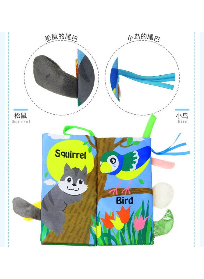 Coolplay Marine Animal Tail Cloth Book Enlightenment Early Education Cloth Book Does Not Fade Tear Three-dimensional Book Baby Cognitive Toys - Image 3