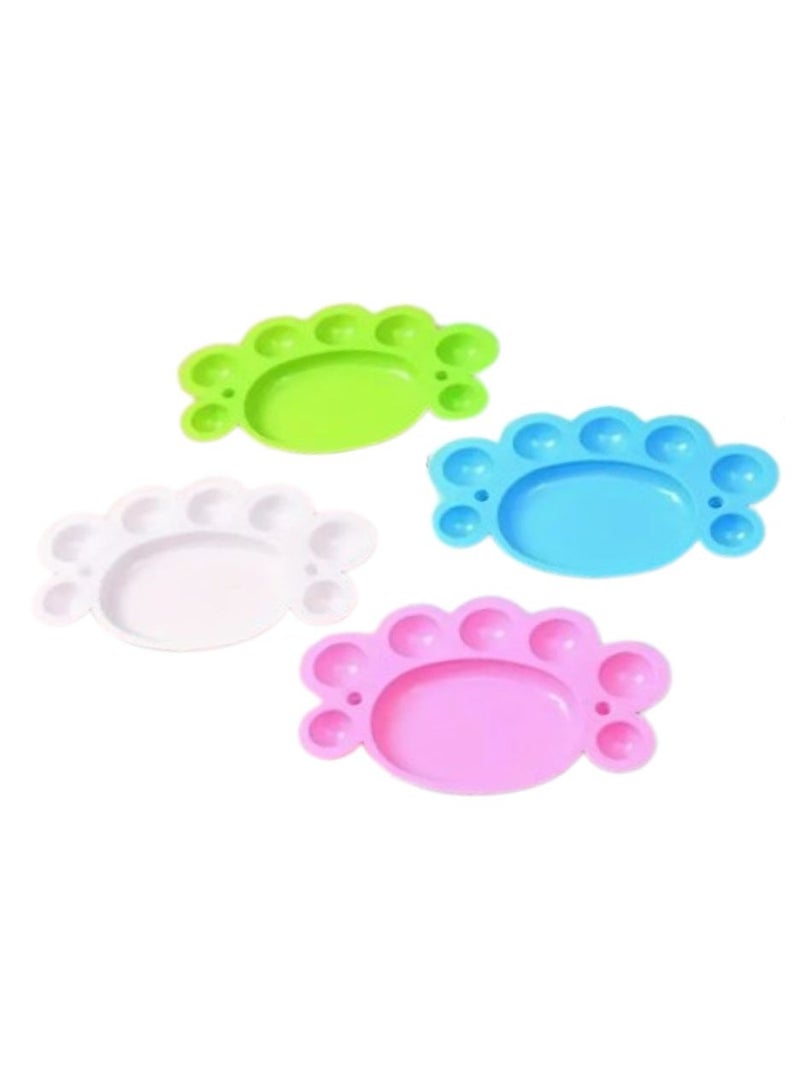 Plastic Paint Palettes for Artists - Durable Painting Supplies (Pack of 4) - Image 1