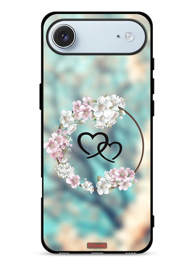 Tolwak Apple iPhone Air Protective Case Cover Hearts In Ring Art - Image 1