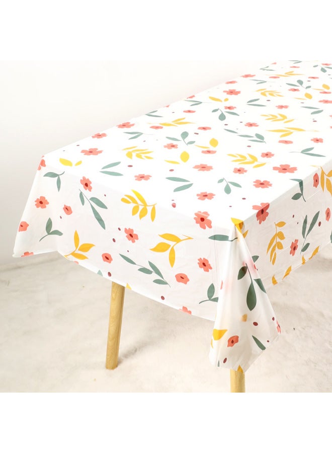 10 Price Disposable Tablecloth Ins Cyber Celebrity Small Fresh Printed Dining Cloth Thickened Plastic Household Square Tablecloth-Color:1.0x 1.4 M Thick Porcelain White (single Folded) 10 Sheets/bag - Image 3