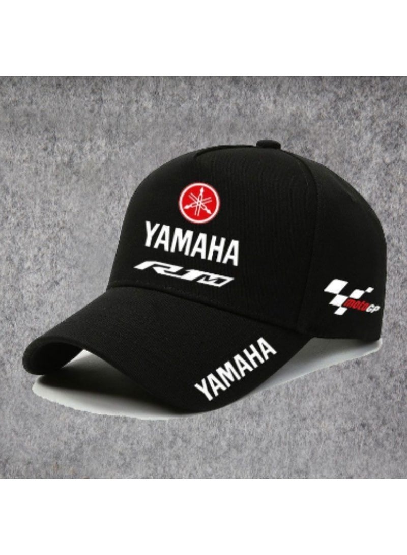 YAMAHA قبعة بيسبول سوداء من ياماها موتو جي بي