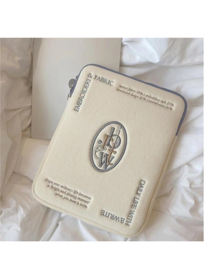 Generic - Korean Style Ins Style Simple Letter Tablet Bag Computer Bag IPad Laptop Protective Case-Color:Standard-Size:14inch - Image 1