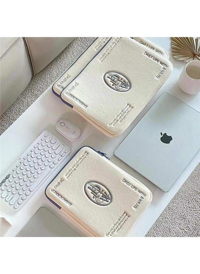 Generic - Korean Style Ins Style Simple Letter Tablet Bag Computer Bag IPad Laptop Protective Case-Color:Standard-Size:14inch - Image 1