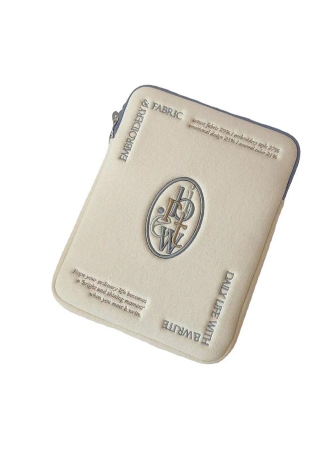 Generic - Korean Style Ins Style Simple Letter Tablet Bag Computer Bag IPad Laptop Protective Case-Color:Standard-Size:14inch - Image 1