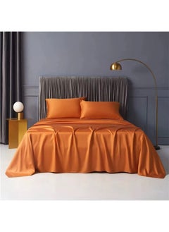 LIMOS 100% Tencel Lyocell Bed Sheets Set 4PC, Flat Sheet,1 Fitted Sheet, 2 Pillowcases  - Image 1