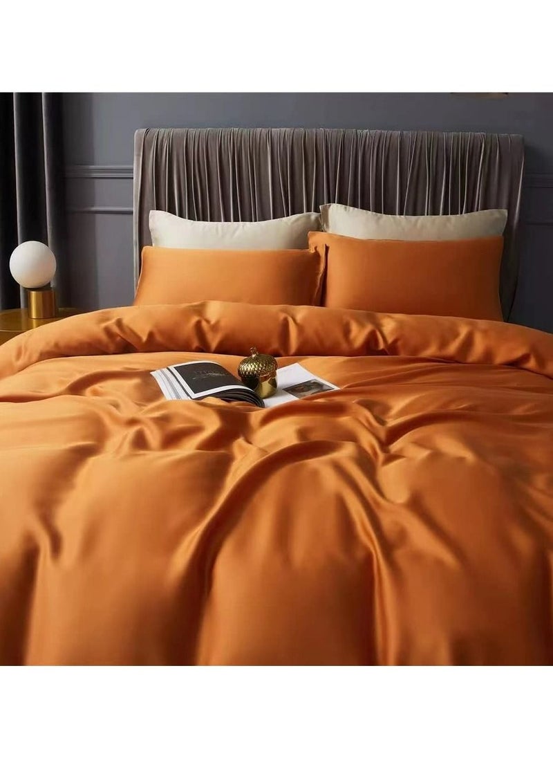 LIMOS - 100% Tencel Lyocell Bed Sheets Set 4PC, Flat Sheet,1 Fitted Sheet, 2 Pillowcases - Image 1