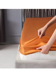 LIMOS 100% Tencel Lyocell Bed Sheets Set 4PC, Flat Sheet,1 Fitted Sheet, 2 Pillowcases  - Image 4