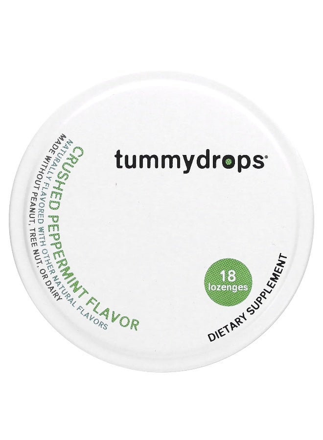 TUMMYDROPS Tummydrops, Crushed Peppermint, 18 Lozenges - Image 1