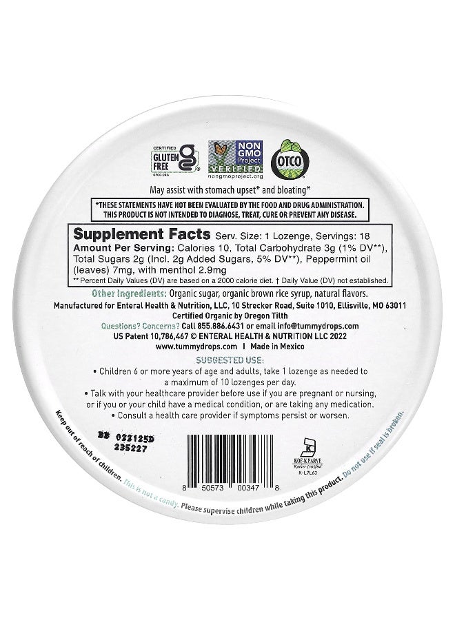 TUMMYDROPS Tummydrops, Crushed Peppermint, 18 Lozenges - Image 2