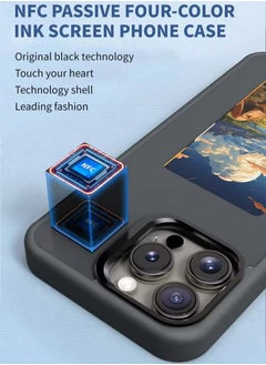 Generic Ink Type Smart Phone Case for iPhone 15 / iPhone 15 Pro / iPhone 15 Pro Max, NFC DIY Phone Case with Customizable Pictures, Shockproof Anti-Scratch Protective Cover Long Lasting Screen  - Image 3