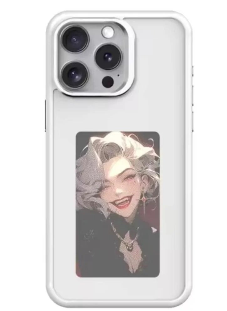 Generic - Ink Type Smart Phone Case for iPhone 15 / iPhone 15 Pro / iPhone 15 Pro Max, NFC DIY Phone Case with Customizable Pictures, Shockproof Anti-Scratch Protective Cover Long Lasting Screen - Image 1