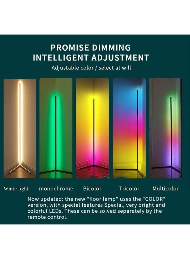 XiuWoo Standing Corner Mood Floor Lamp Corner Led Floor Lamp RGB Color Changing Atmosphere Light with Remote Control for Living Room, Bed Room - Image 4