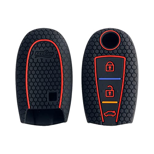 CARMATE Silicone Car Key Cover KC-04 Fit for ( Baleno, Ignis, Vitara Brezza, Ciaz, S-Cross, Urban Cruiser )-Black - Image 4