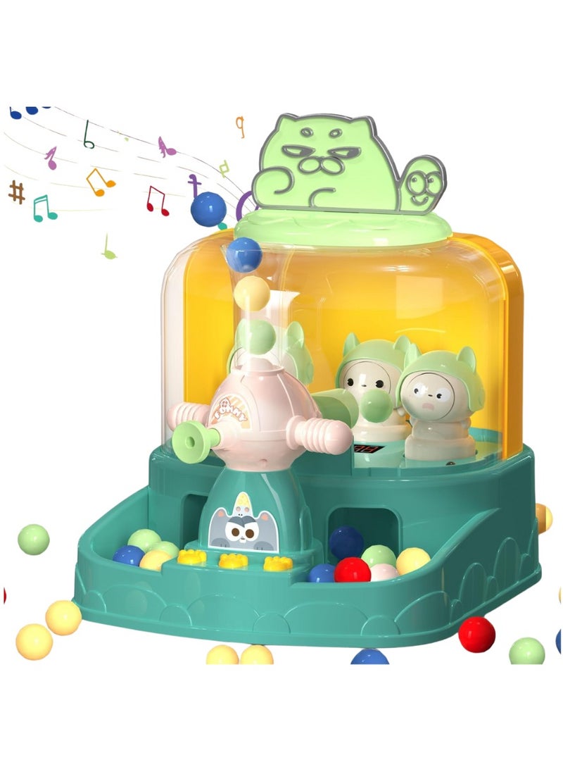 MUMS PLANET Shooting Mentessori Game Toy for Boys Age 4 5 6 7 8, Tabletop Game Set Desktop Toys Arcade Game Machine with Music, Lights, LED Score Record Easter Birthday Gifts for Boys Age 3-8 Years Old  - Image 1