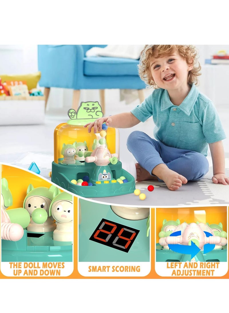 MUMS PLANET Shooting Mentessori Game Toy for Boys Age 4 5 6 7 8, Tabletop Game Set Desktop Toys Arcade Game Machine with Music, Lights, LED Score Record Easter Birthday Gifts for Boys Age 3-8 Years Old  - Image 2