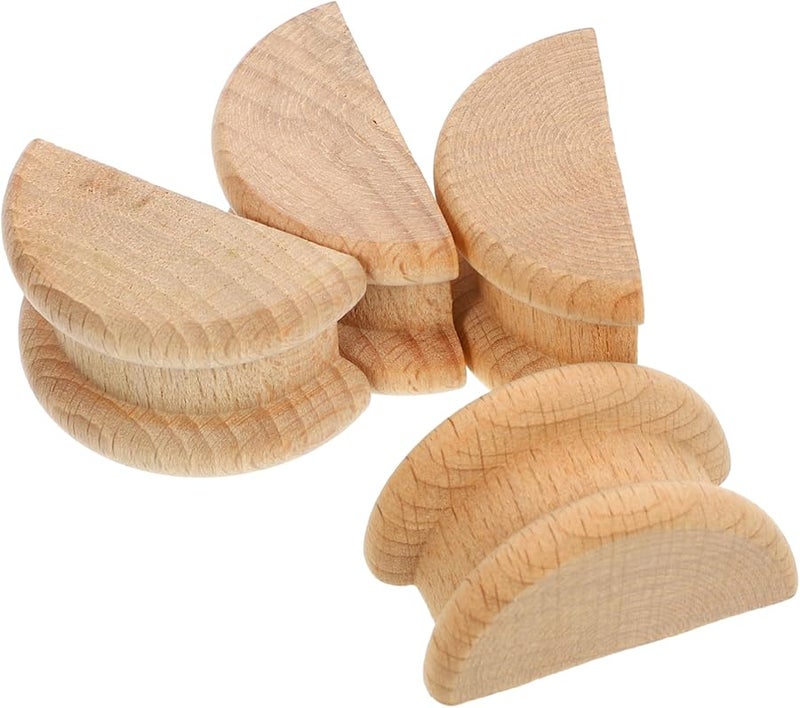 4 قطع رأس عمود روماني خشبي زخرفي للفروتشر والطاولات - Image 2