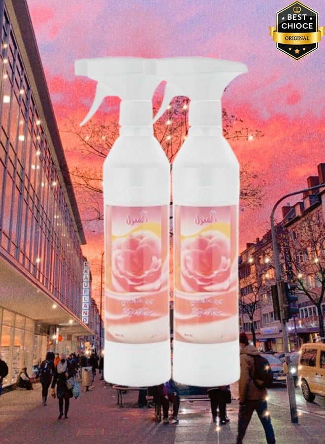 بانافع 2 قطع معطر جو برائحة الورد الطائفي 500 مل - Image 1