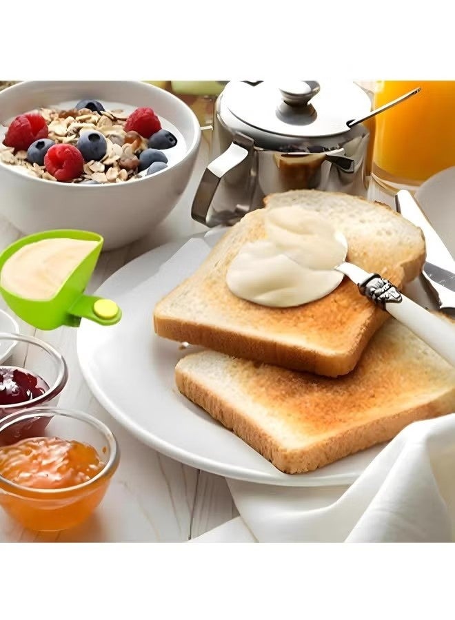 عبوة من 4 قطع من حاويات التوابل للبطاطس المقلية والصلصات - حاويات توابل أساسية للمطبخ، حاويات توابل للغمس، الحفلات، النزهات، حاويات توابل سهلة التنظيف - Image 5