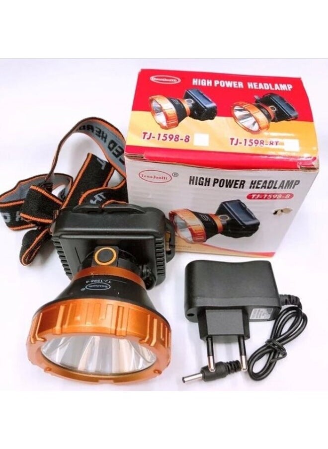 POWER EYE Power LED rechargeable headlight torch head lamp 
