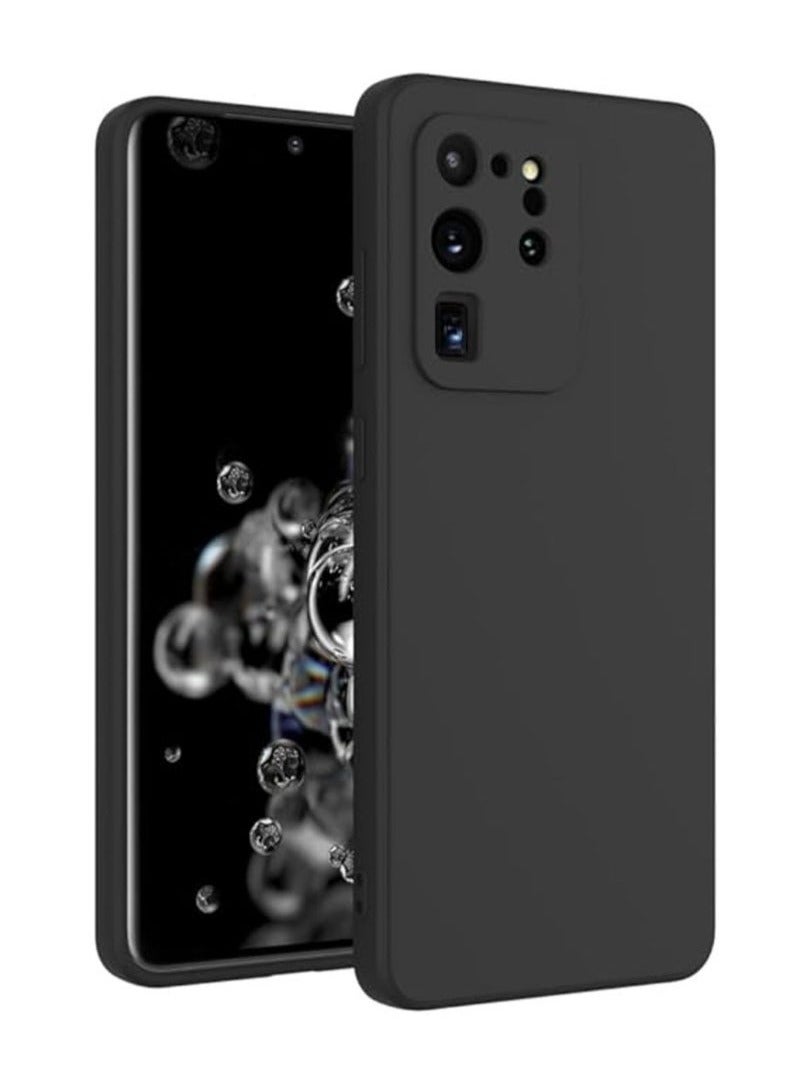 TIGER Samsung Galaxy S20 Ultra Case | Slim Fit Soft TPU Back Cover | Flexible Silicone Matte Finish | Shockproof & Scratch-Resistant | Lightweight & Durable (Black) - Image 1