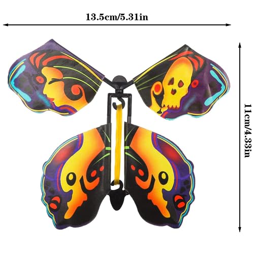 Jainchan® Flying Butterfly Toys/Games | Colourful Butterflies Rubber Windup Toy DIY Surprise Butterfly Card Gift for All Ages | Occassion, Festivals | Novelty Gag Toy (15 Pcs) - Image 5