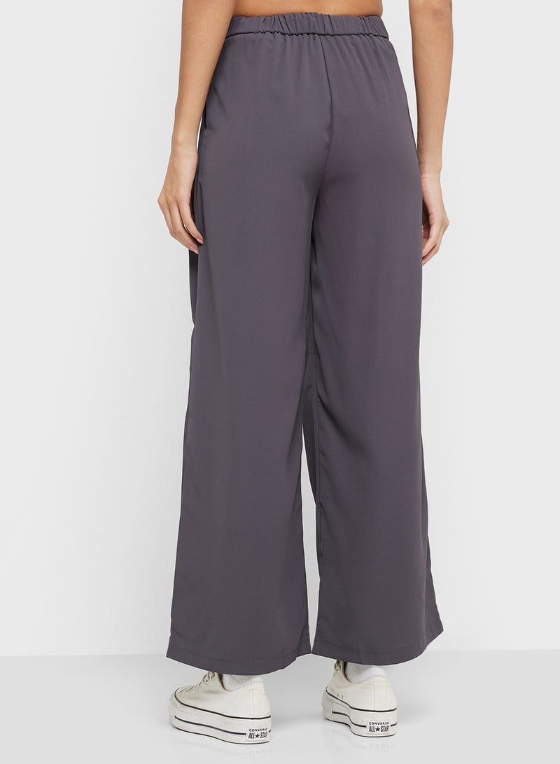 Ginger Wide Leg Dad Trousers - Image 3