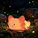 ZKLiLi Axolotl Kids Night LightSquishy Cute Lamp Dimmable Childrens Night Light Gifts for Baby with Timer 16 ColorsRechargeable Bedroom Smart LED Bedside Lamps Toddler Night Light - Image 2