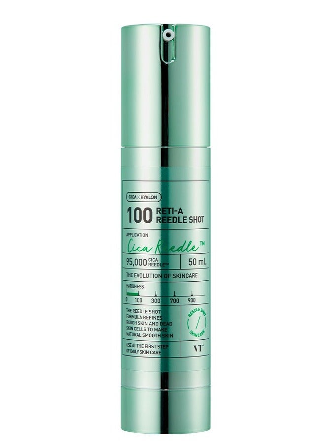 VT COSMETICS CICA Reti-A Reedle Shot 100 Essence | Daily Face Essence, Centella Complex, Hyaluronic Acid, Green Propolis Extract for All Skin Type 50ml - Image 1
