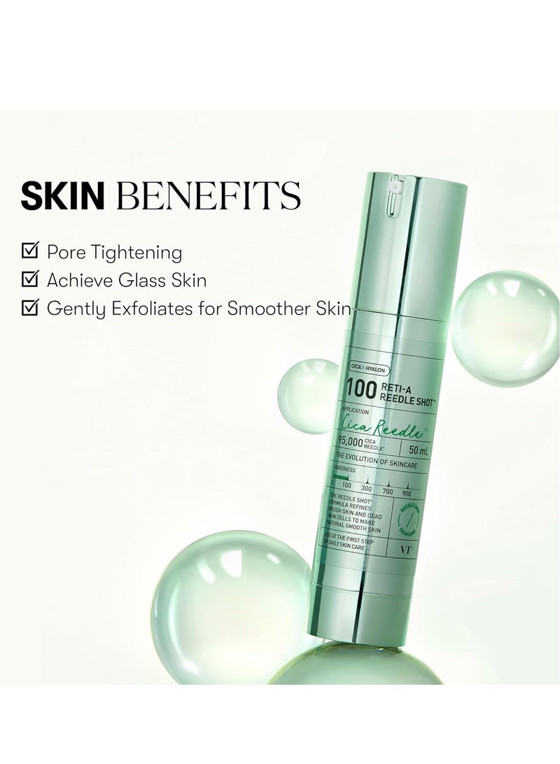 VT COSMETICS CICA Reti-A Reedle Shot 100 Essence | Daily Face Essence, Centella Complex, Hyaluronic Acid, Green Propolis Extract for All Skin Type 50ml - Image 2