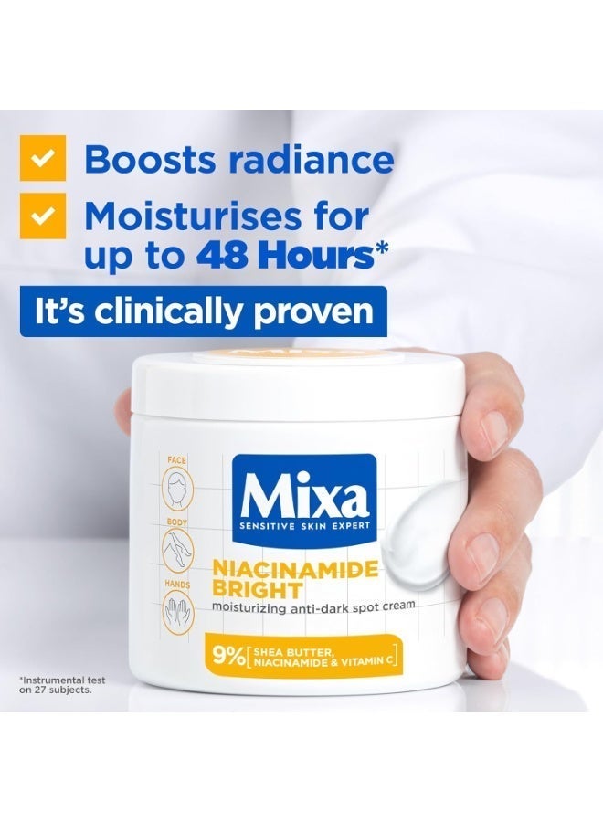 Mixa Complete Skin Hydration, Barrier Repair & Brightening Duo – Urea Cica Repair 10% + Niacinamide Bright 9%, Face, Body & Hands, 2 x 400ml - Image 4